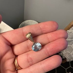 Topaz necklace pendant